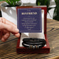 To My Boyfriend. Love You Forever Bracelet. You Are My Favorite Place To Be. Anniversary Birthday Gift for Him, Valentines Day.