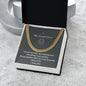 To my Great Love. Cuban Link Chain. For Boyfriend, Husband, Fiance, Groom. Anniversary Birthday Gift for Him, Valentines, Fathers Day ,Christmas