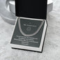 To my Great Love. Cuban Link Chain. For Boyfriend, Husband, Fiance, Groom. Anniversary Birthday Gift for Him, Valentines, Fathers Day ,Christmas