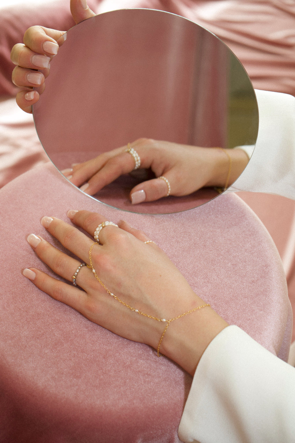 Sophia Pearl Hand Chain