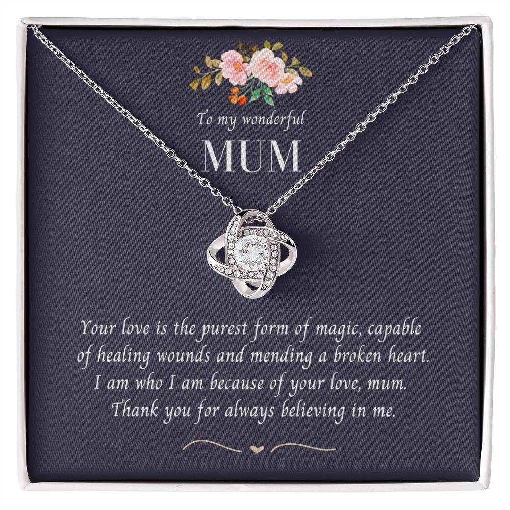 To My Wonderful Mum  Necklace