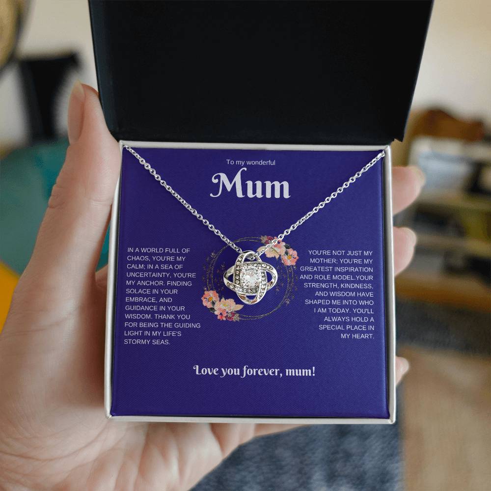 To My Wonderful Mum Necklace. Love You Forever