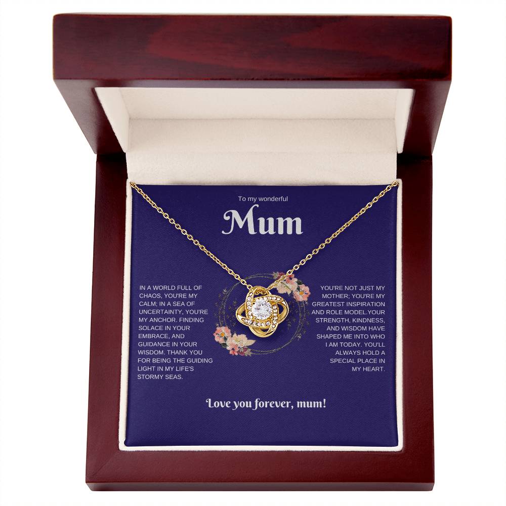 To My Wonderful Mum Necklace. Love You Forever