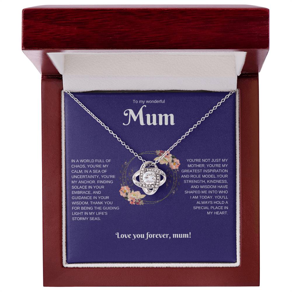 To My Wonderful Mum Necklace. Love You Forever