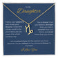 To My Daughter. Zodiac Symbol Necklace. Birthday, Wedding, Graduation, Christmas