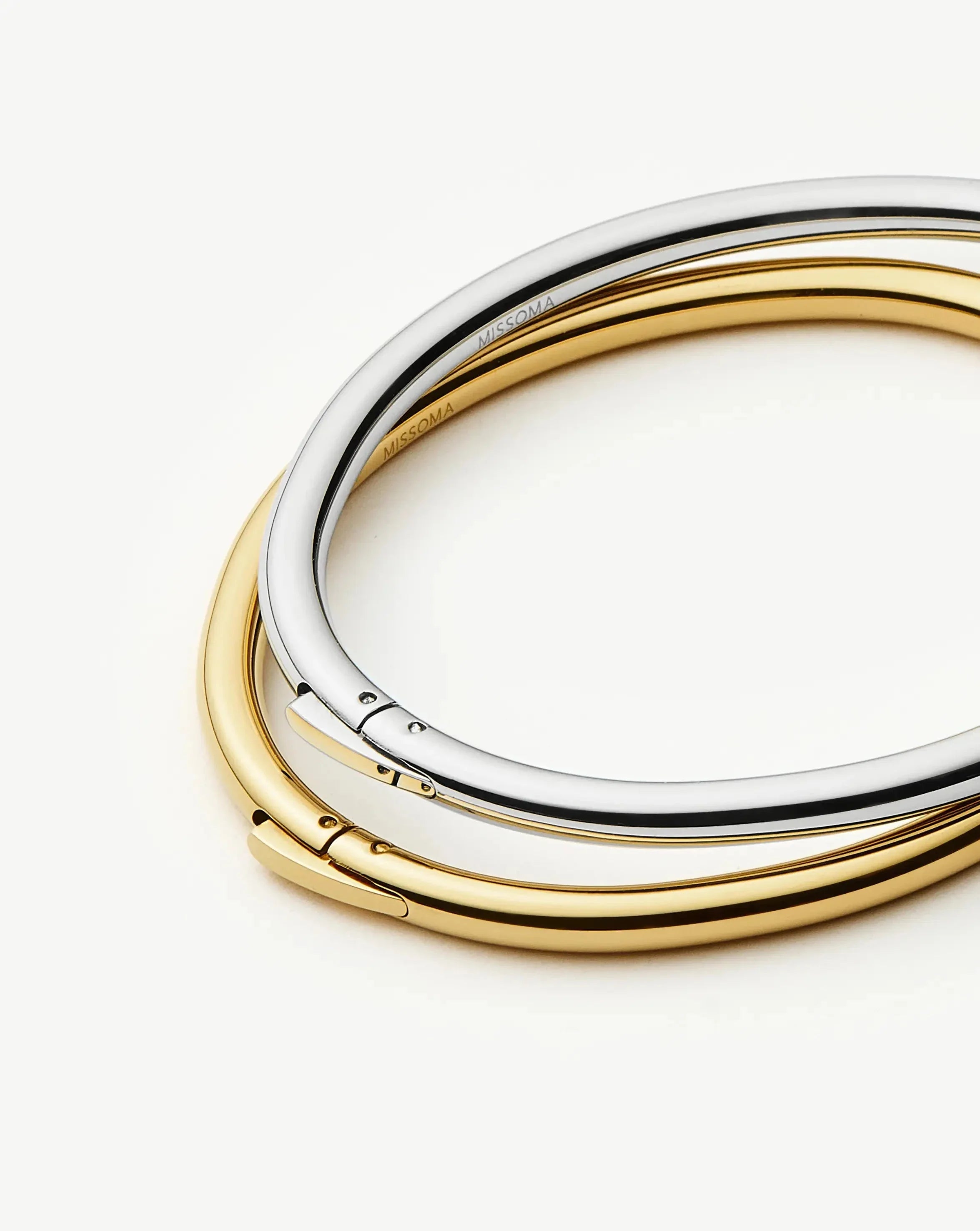 Classic Bangle Set - Mixed Metal