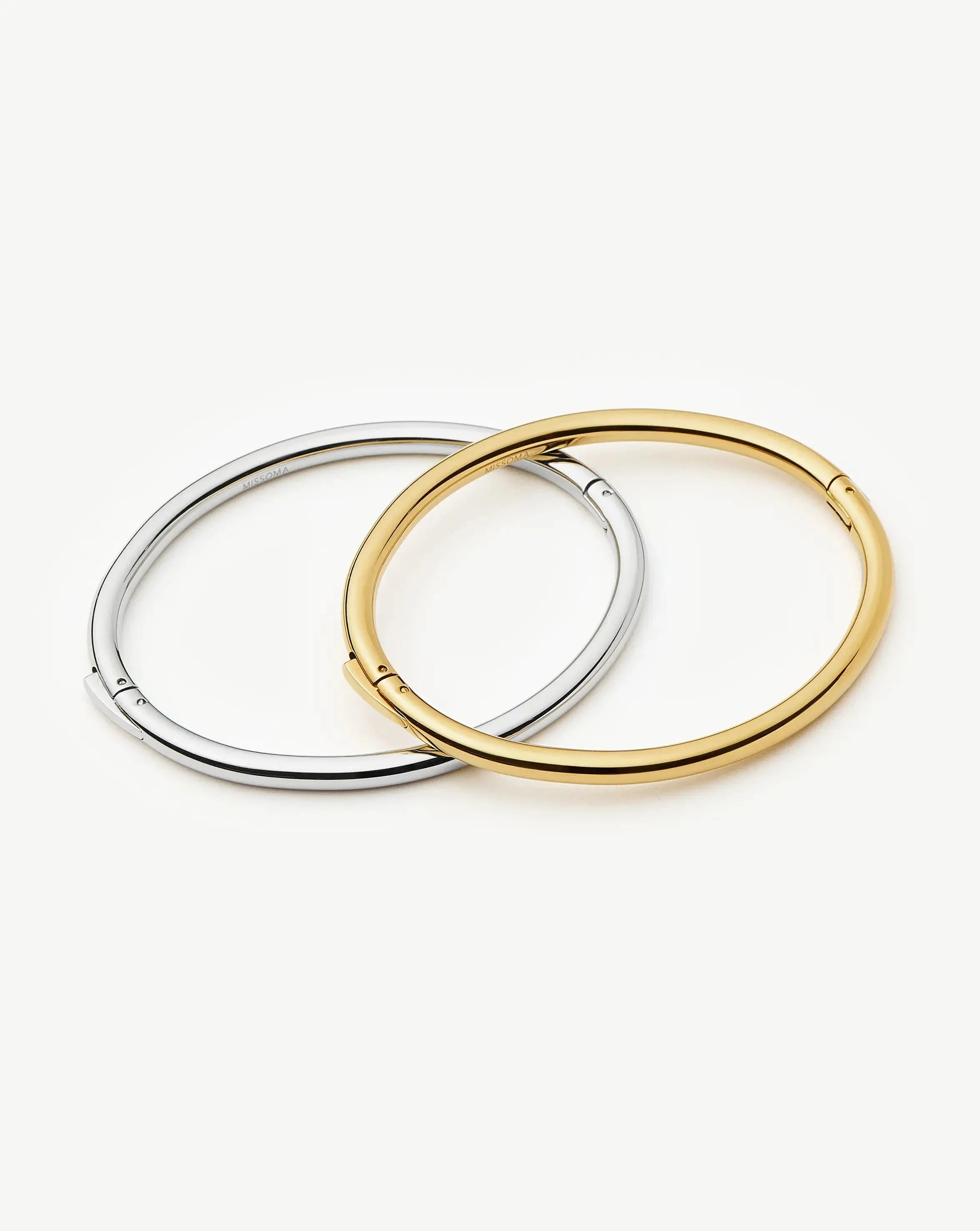 Classic Bangle Set - Mixed Metal