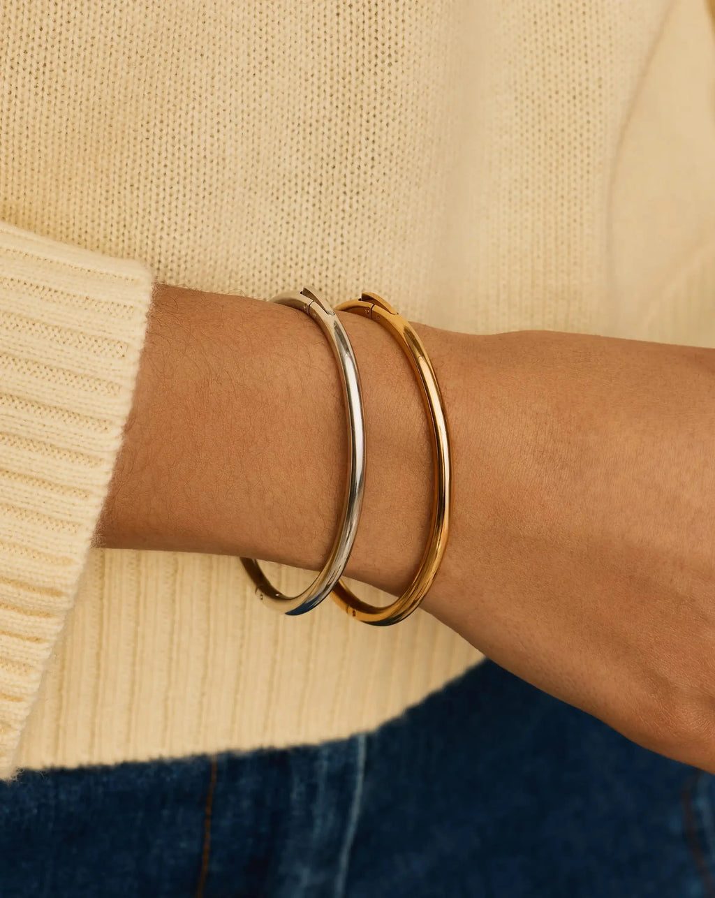 Classic Bangle Set - Mixed Metal