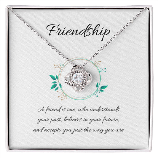 Friendship. Love Knot Necklace. Birthday, Wedding, Christmas and Any Other Occasion.