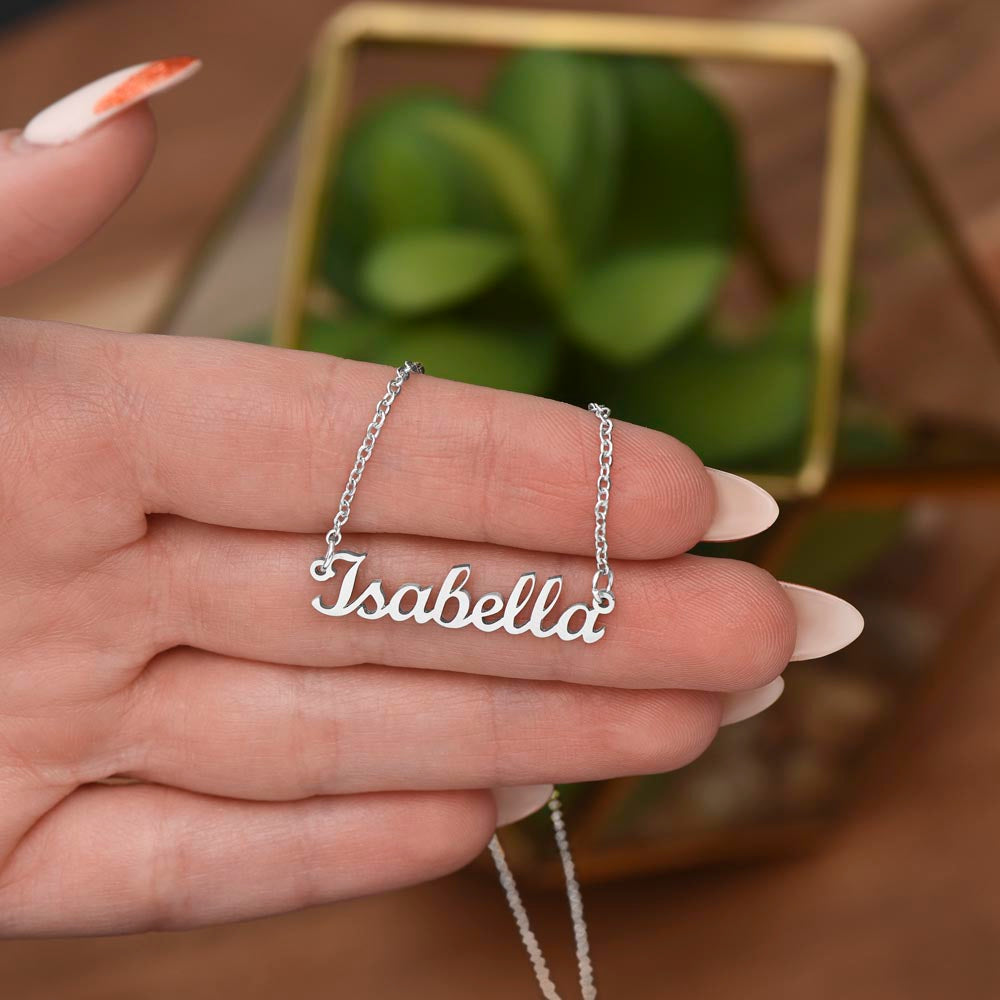 To My Daughter. Personalized Name Necklace