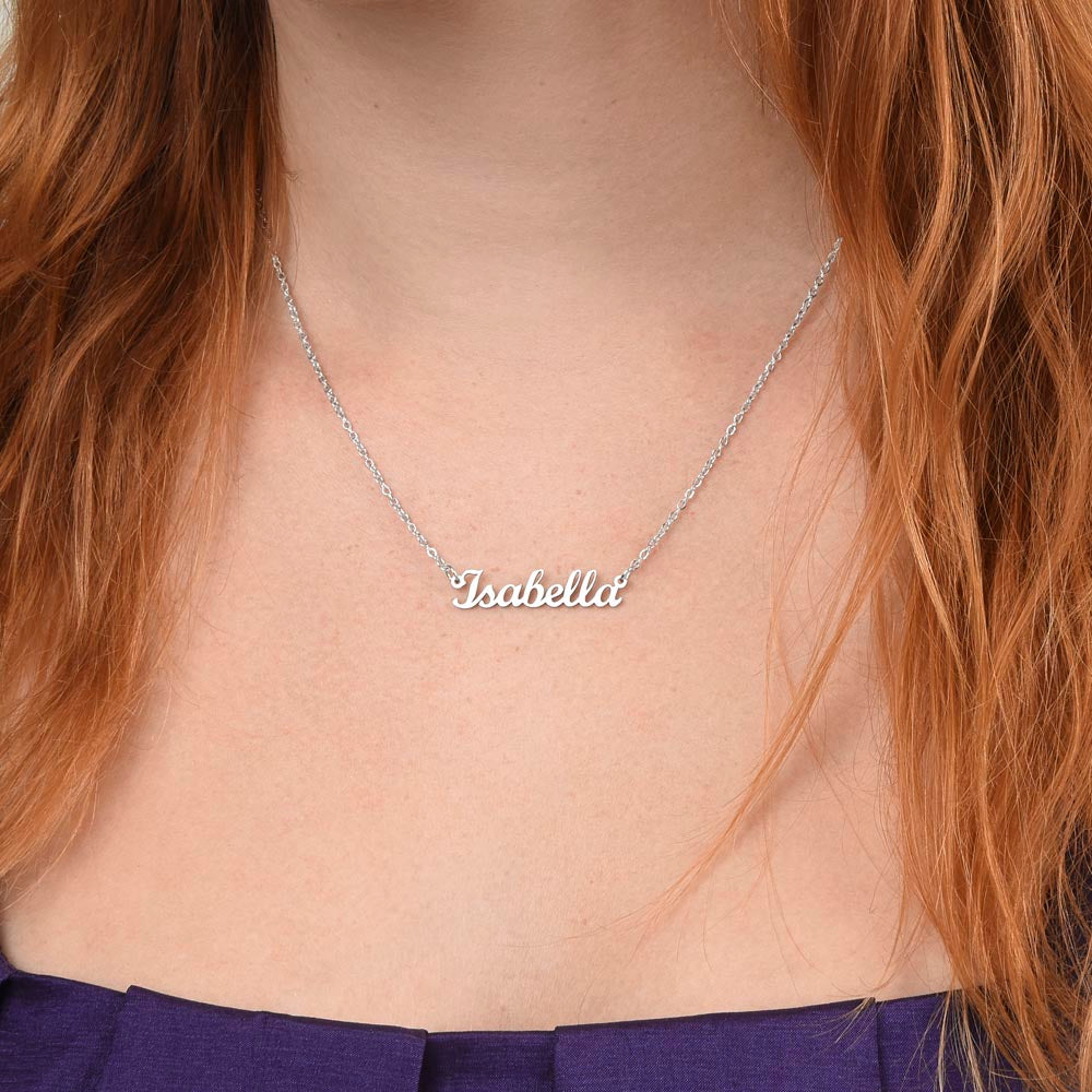 To My Daughter. Personalized Name Necklace